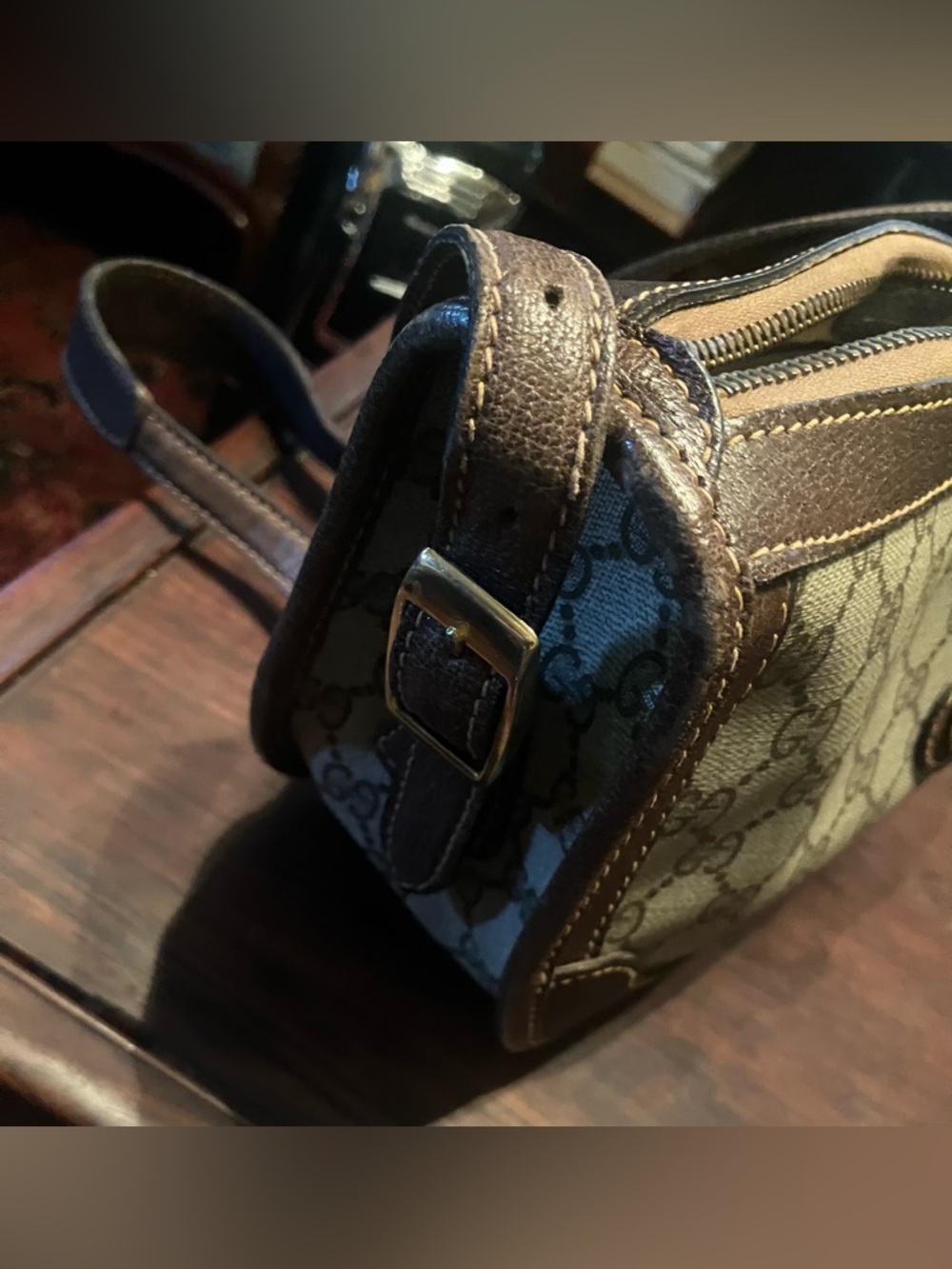 Gucci Vintage supreme monogram half moon shoulder bag - Picture 7 of 10
